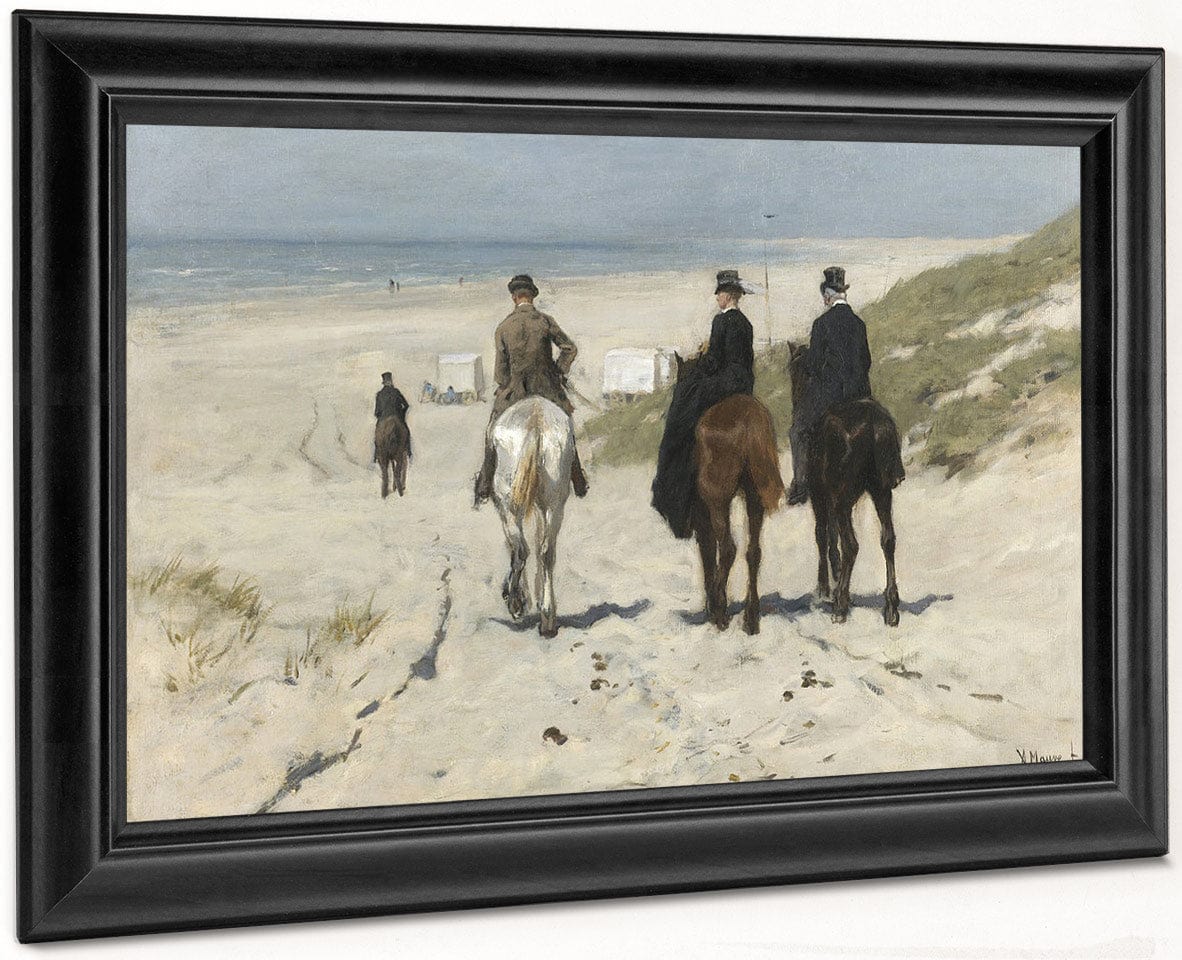 Morning Ride On The Beach By Anton Mauve - Image 8