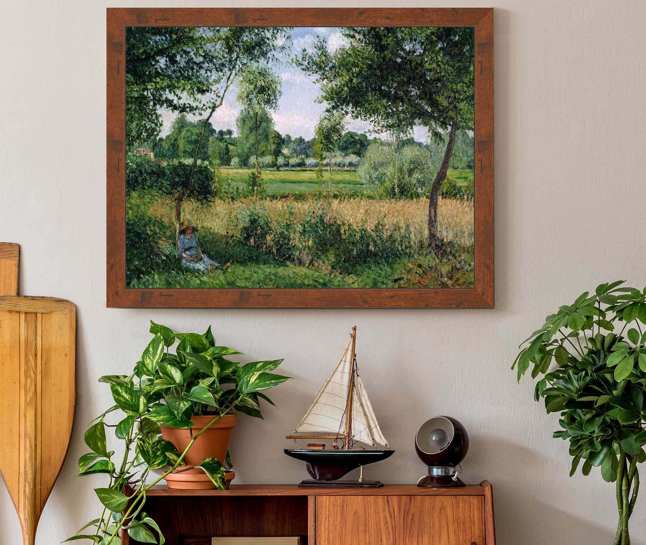 Morning Sunlight Effect Eragny by Camille Pissarro - Image 3