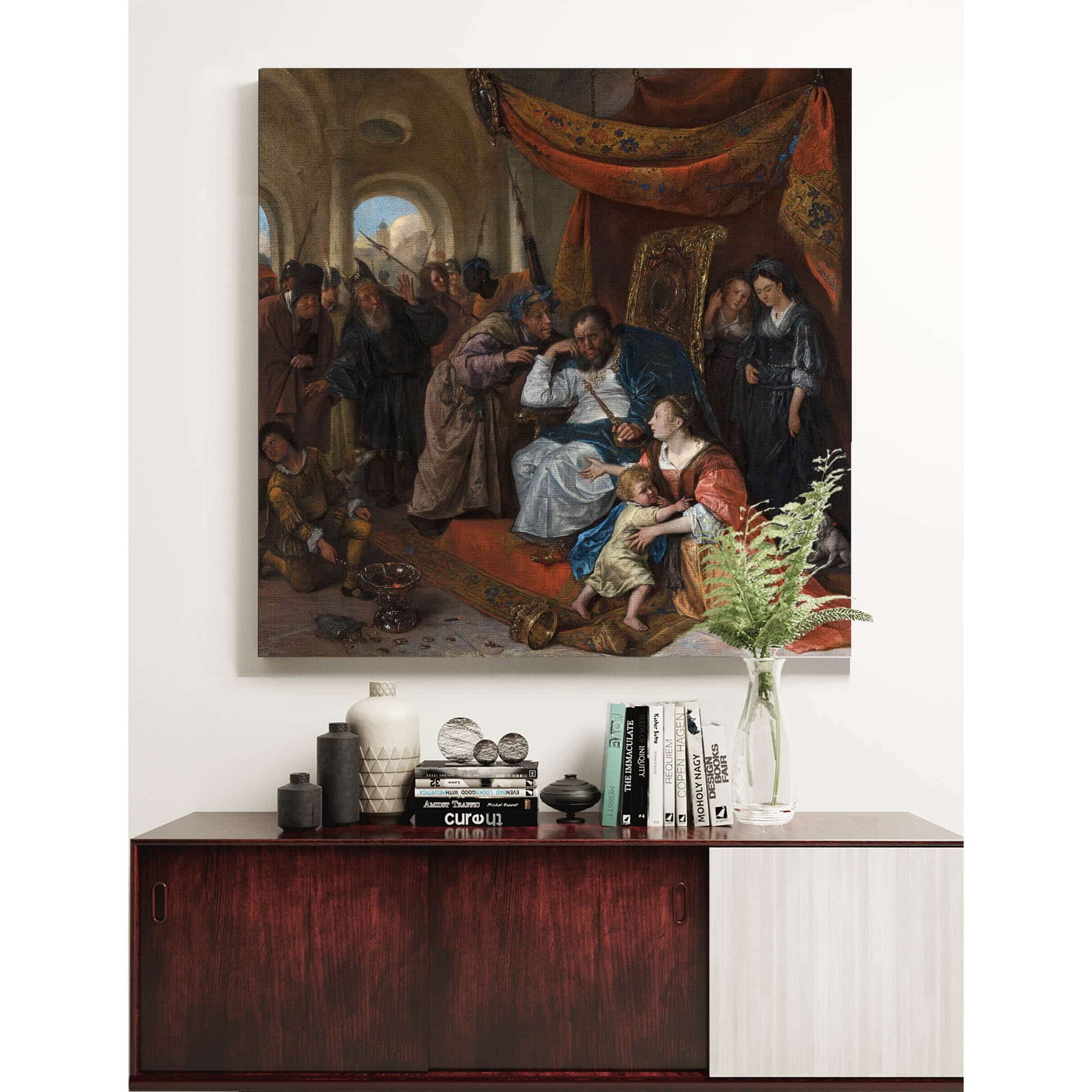Moses And Pharaohs Crown by Jan Steen - Image 5