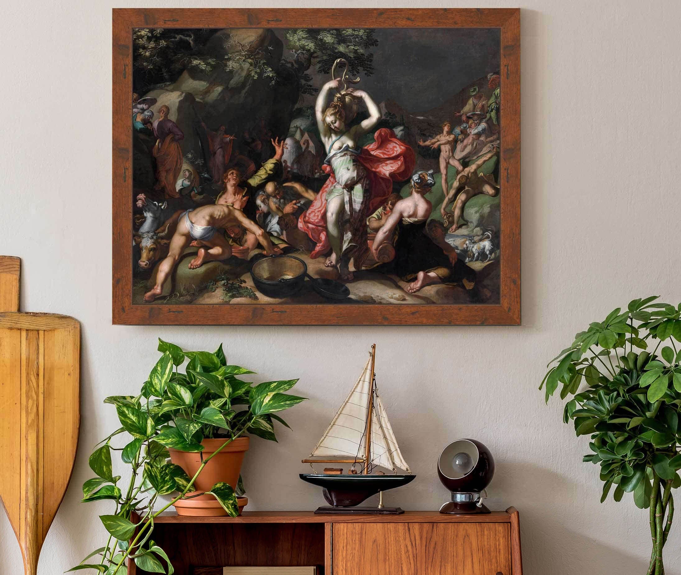 Moses Striking The Rock by Abraham Bloemaert - Image 6