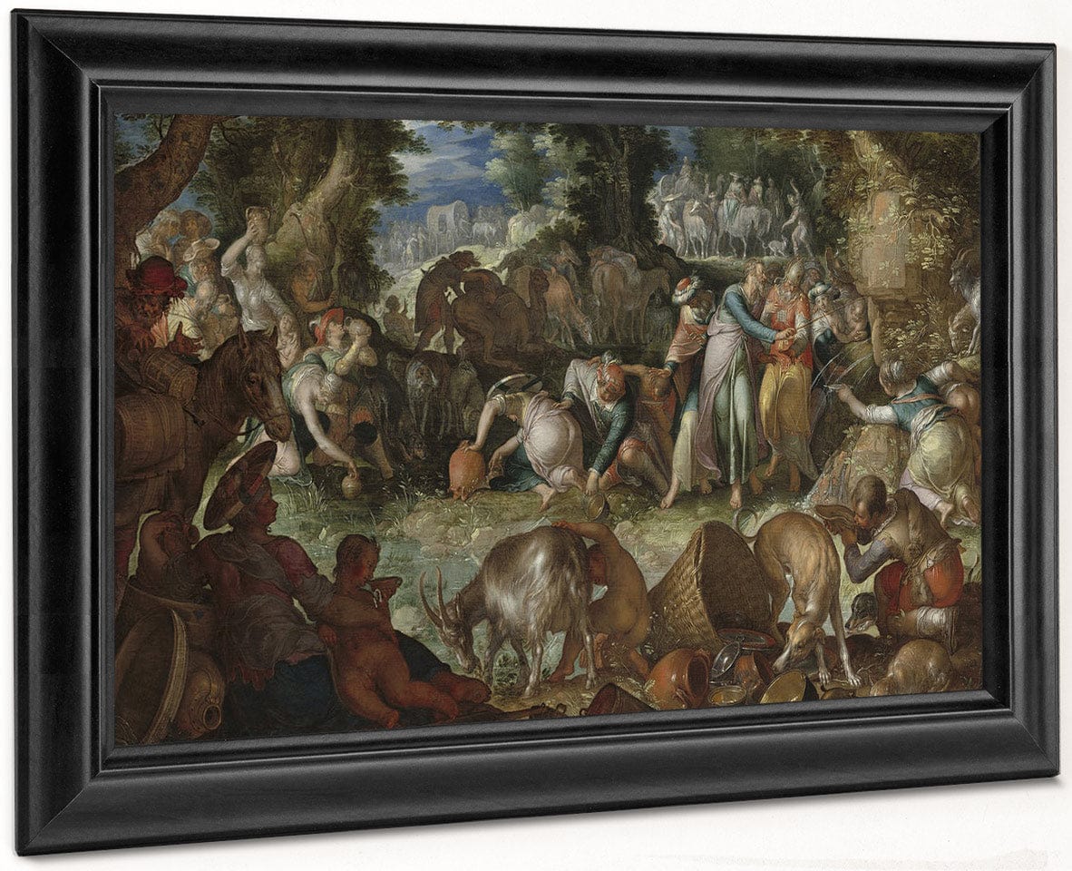 Moses Striking The Rock By Joachim Wtewael - Image 8