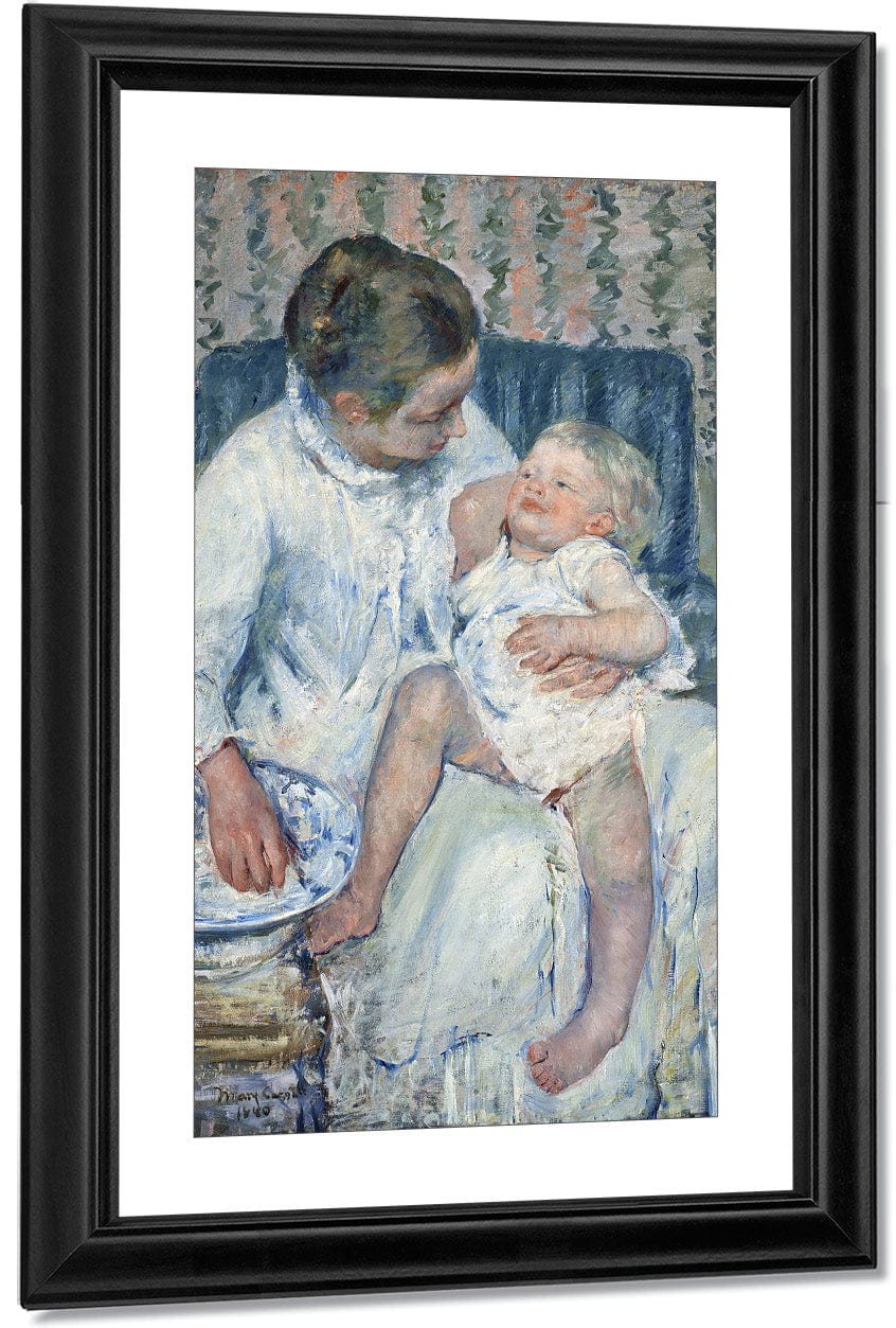 Mother About To Wash Her Sleepy Child By Mary Cassatt - Image 3