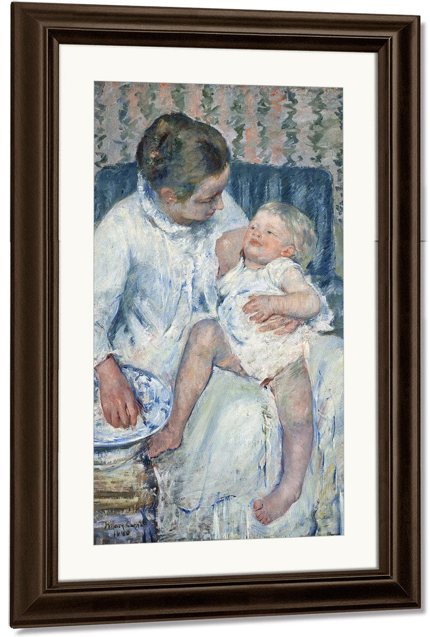 Mother About To Wash Her Sleepy Child By Mary Cassatt - Image 4