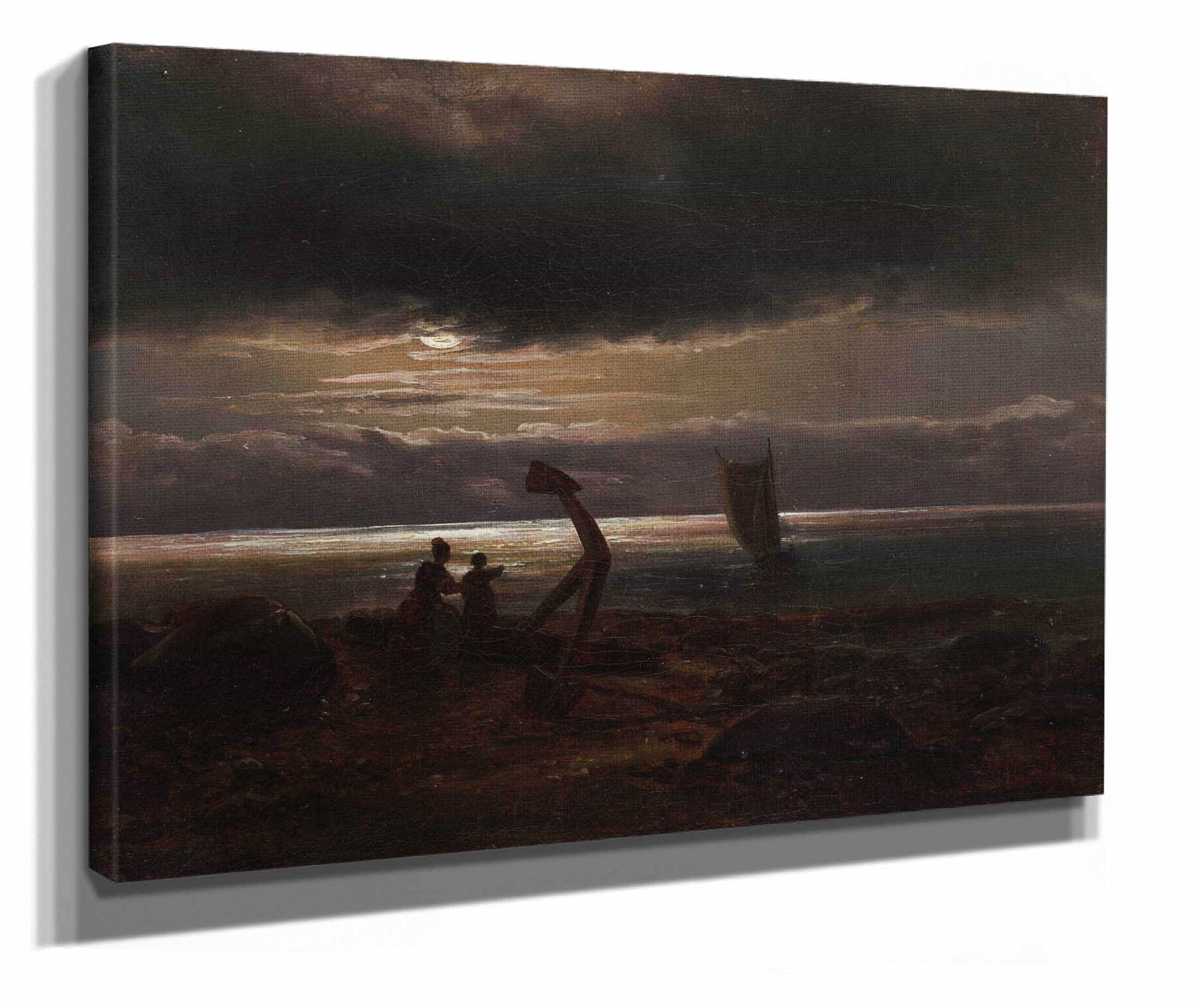 Mother And Child By The Sea by Johan Christian Dahl - Image 2