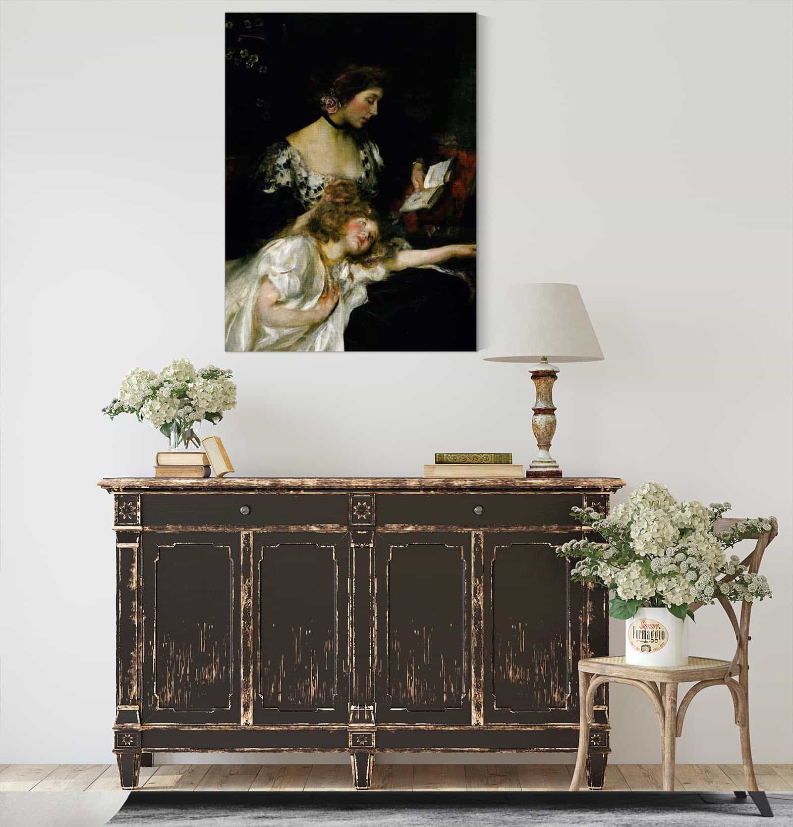Mother And Child Lady Shannon And Kitty by James Jebusa Shannon - Image 4