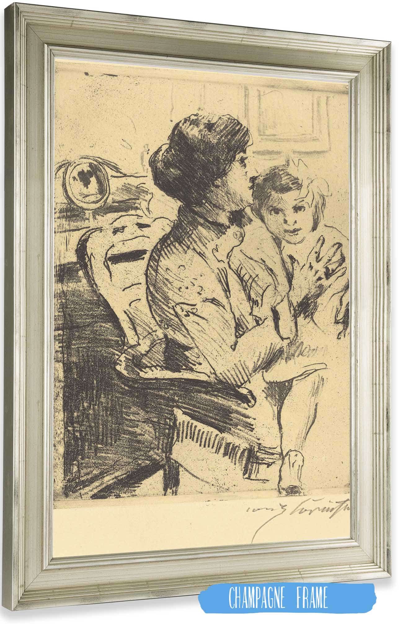 Mother And Child Mutter Und Kind by Lovis Corinth
