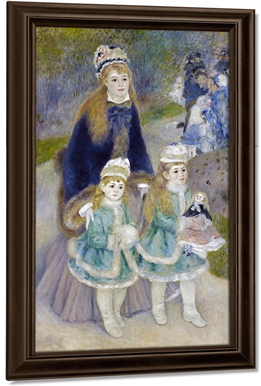 Mother And Children (La Promenade) 1 By Pierre Auguste Renoir - Image 4