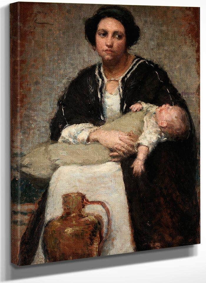 Mother And Sleeping Baby By Alice Pike Barney
