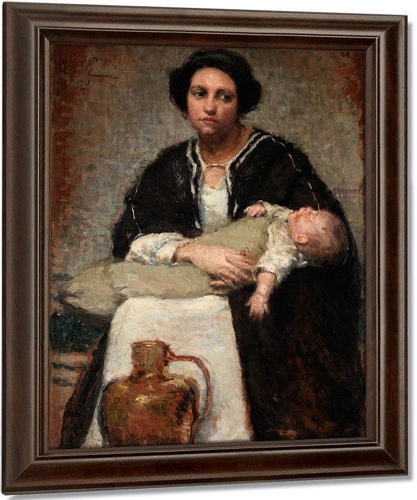Mother And Sleeping Baby By Alice Pike Barney - Image 5