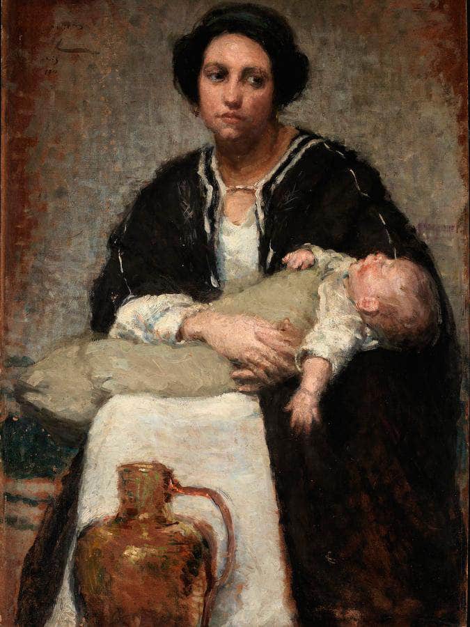 Mother And Sleeping Baby By Alice Pike Barney - Image 6