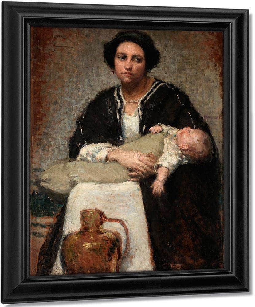 Mother And Sleeping Baby By Alice Pike Barney - Image 7