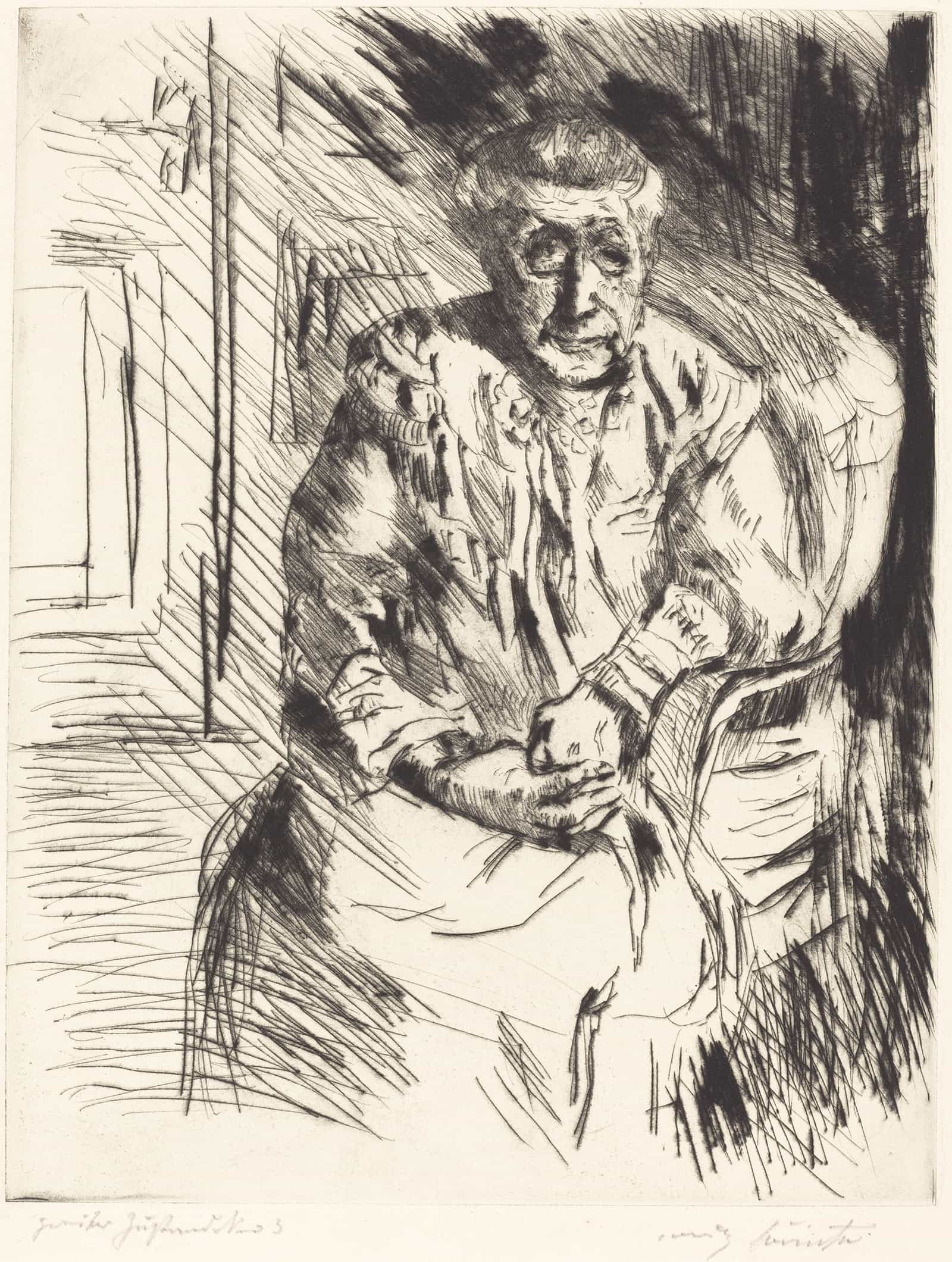 Mother In Law Bei Den Corinthern by Lovis Corinth