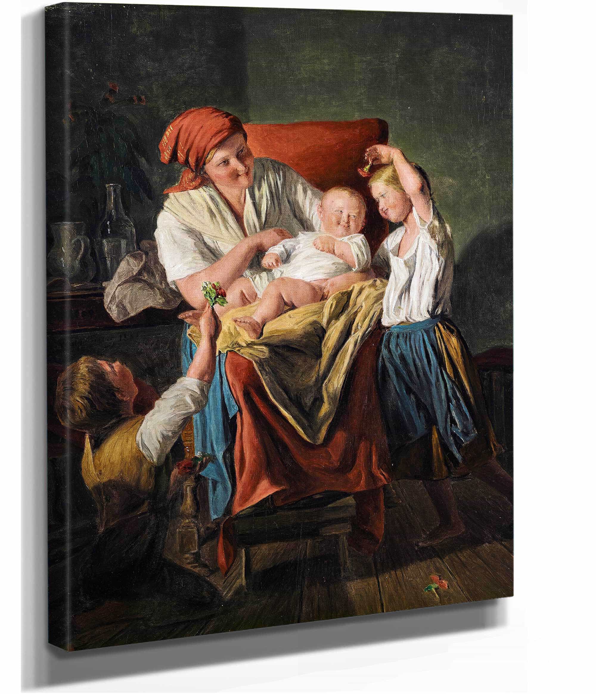 Mother Luck by Ferdinand Georg Waldmuller - Image 2