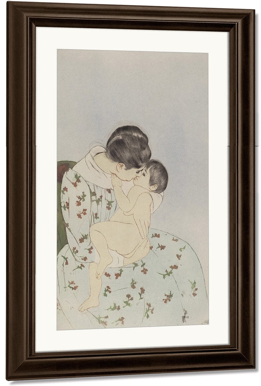 Mother's Kiss By Mary Cassatt - Image 3