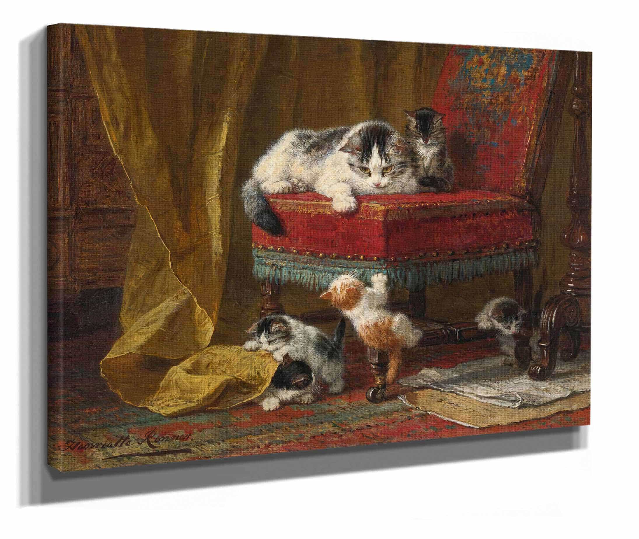 Mothers Pride by Henriette Ronner Knip - Image 6