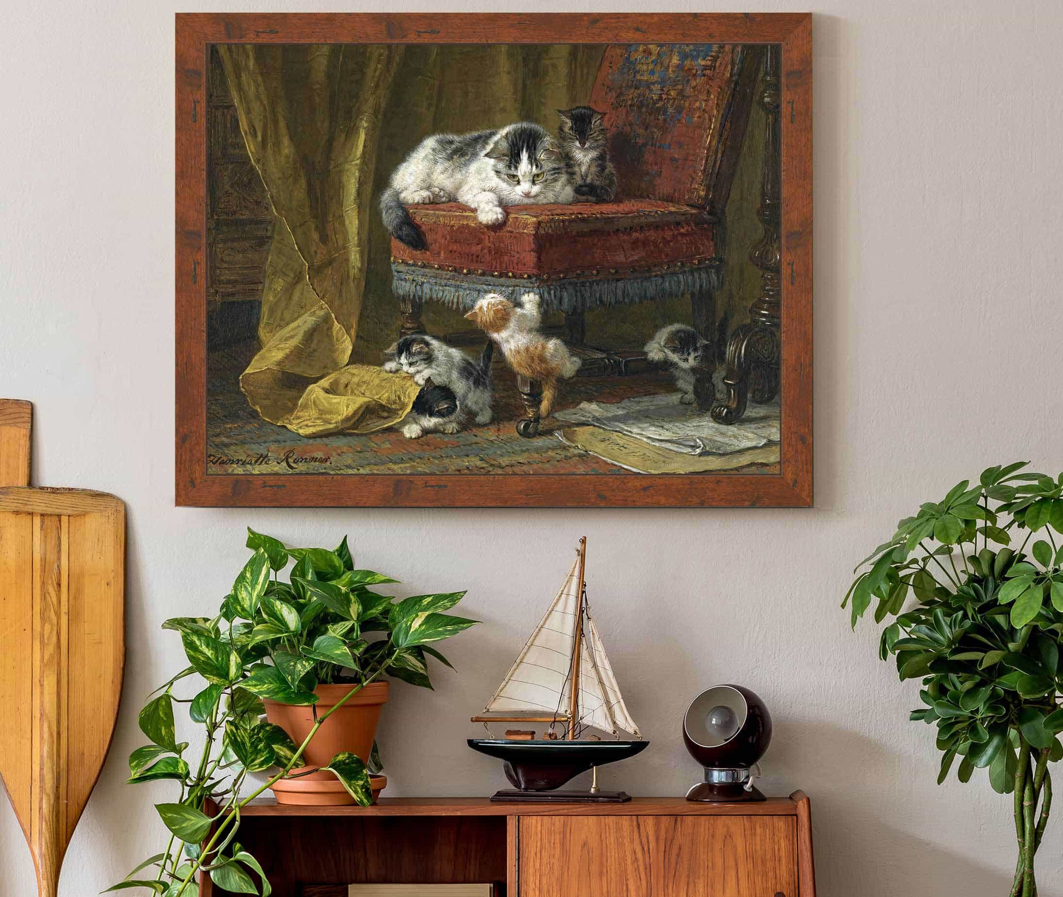 Mothers Pride by Henriette Ronner Knip - Image 8