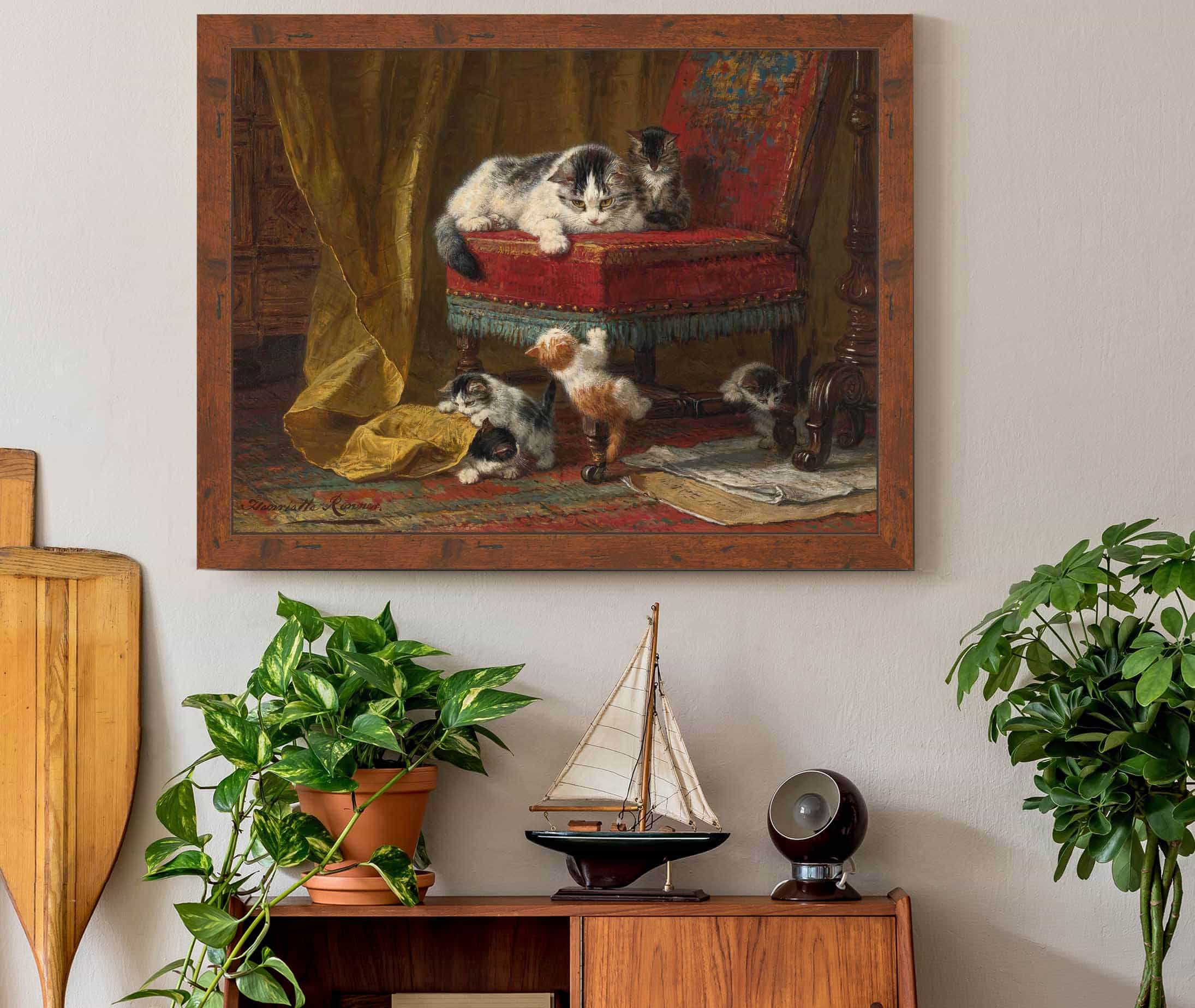 Mothers Pride by Henriette Ronner Knip - Image 9
