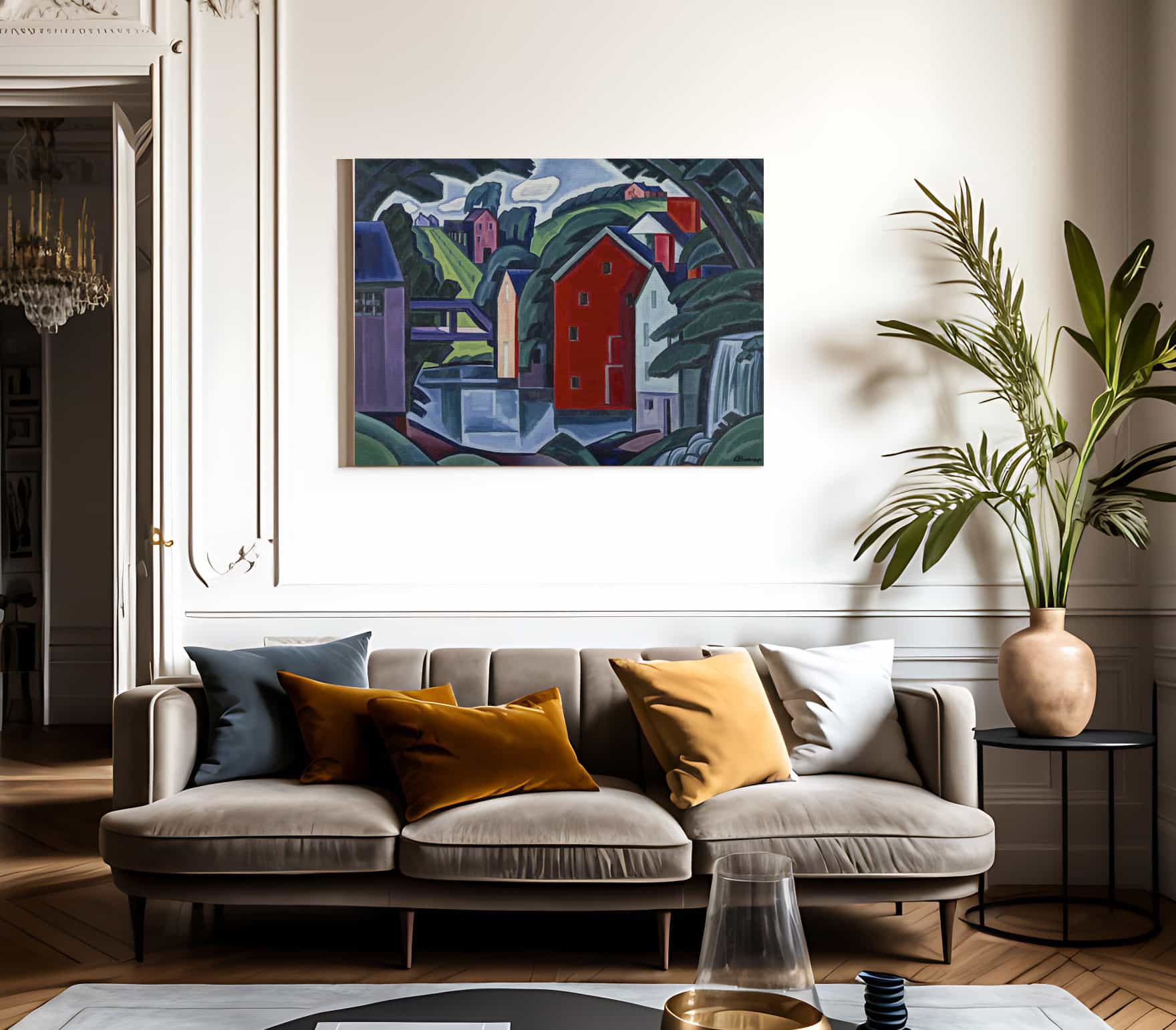 Motive Of Space And Form By Oscar Bluemner - Image 3