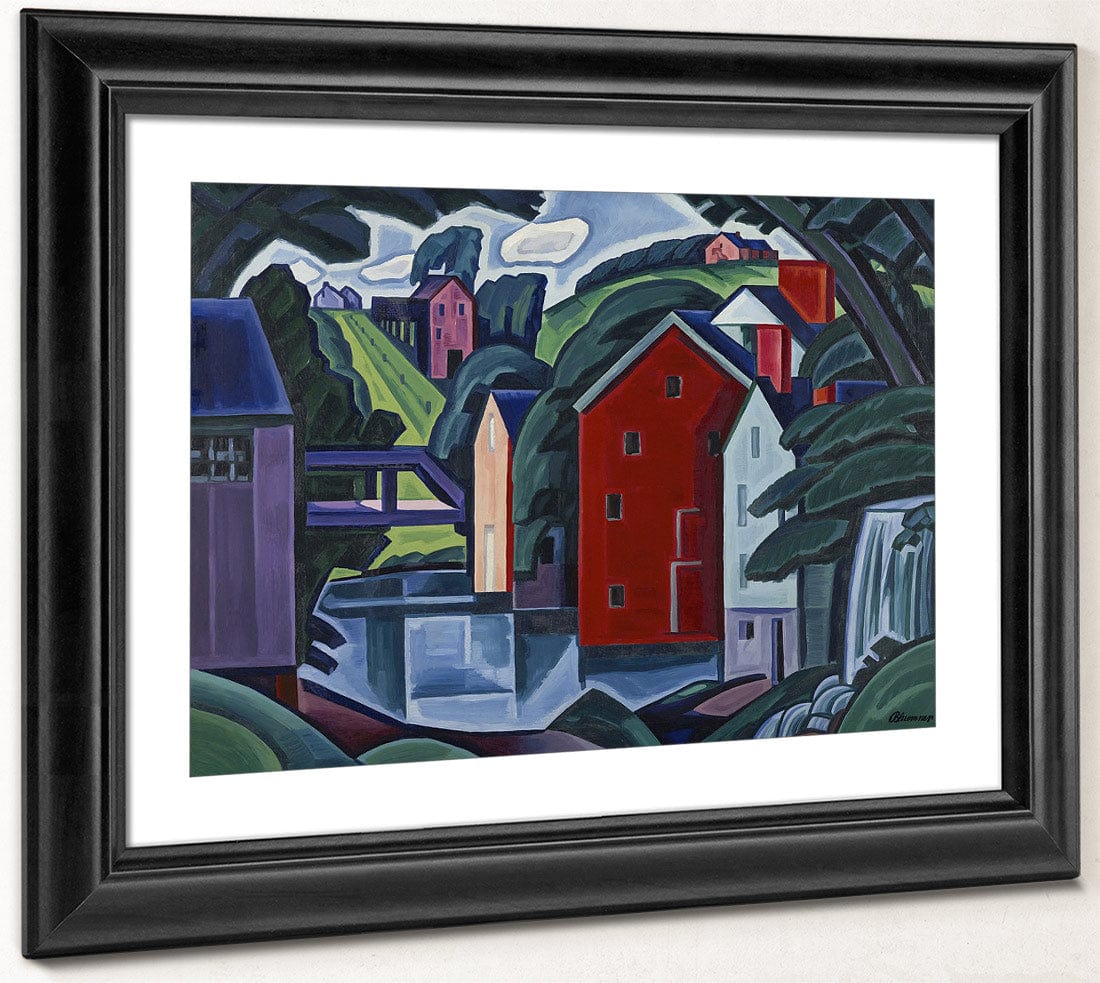 Motive Of Space And Form By Oscar Bluemner - Image 4