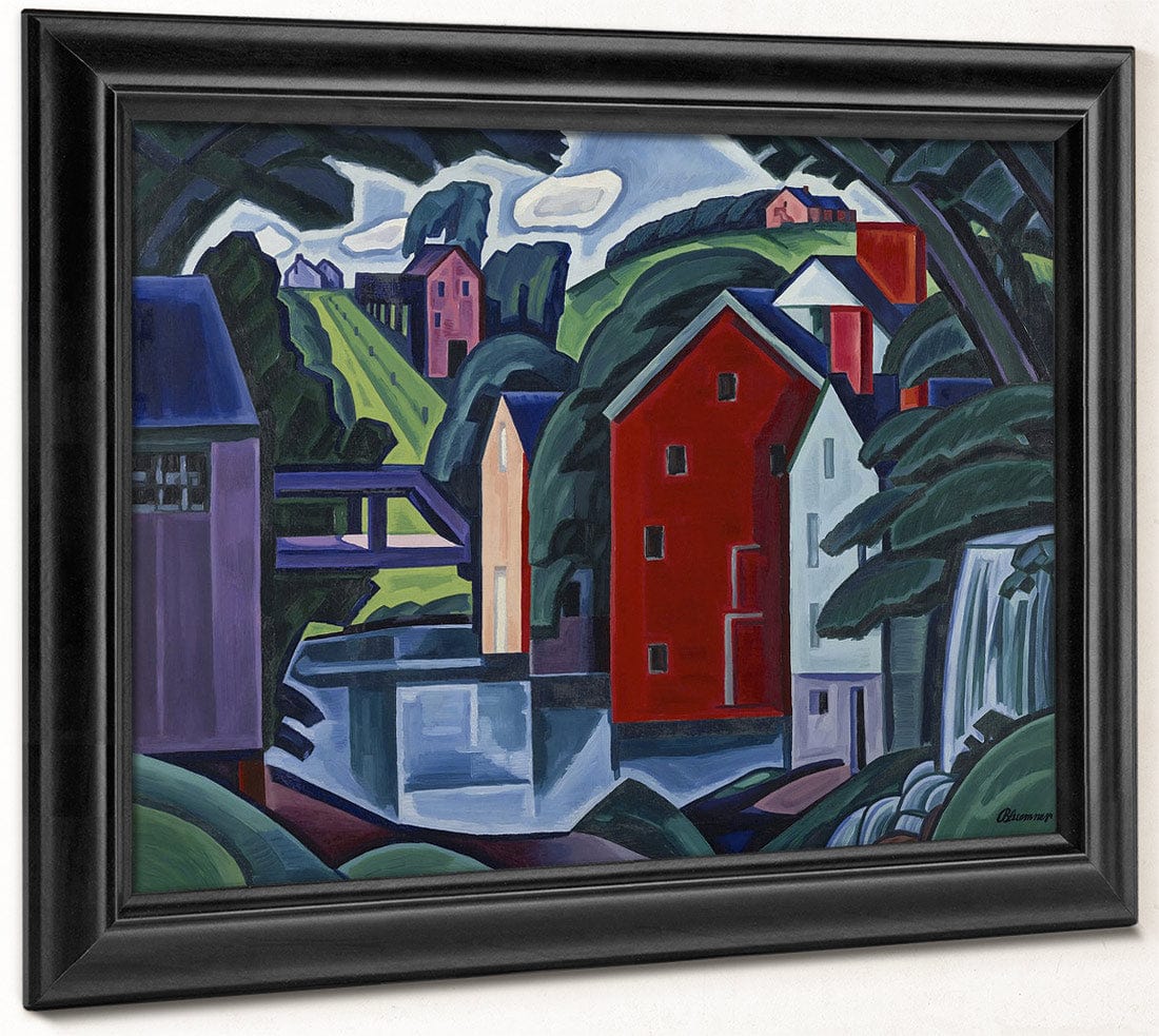 Motive Of Space And Form By Oscar Bluemner - Image 8