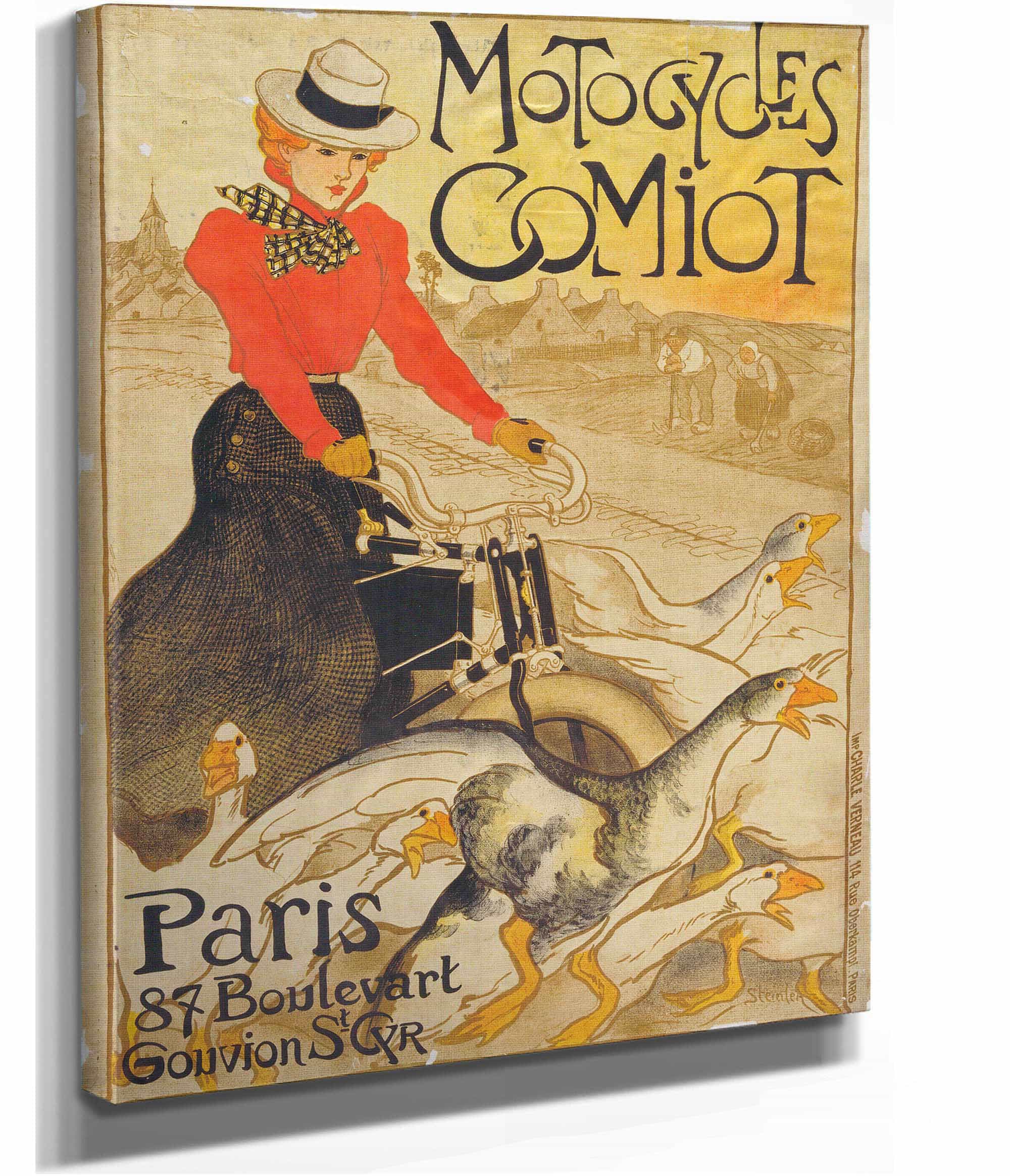 Motocycles Comiot by Theophile Alexandre Steinlen - Image 2