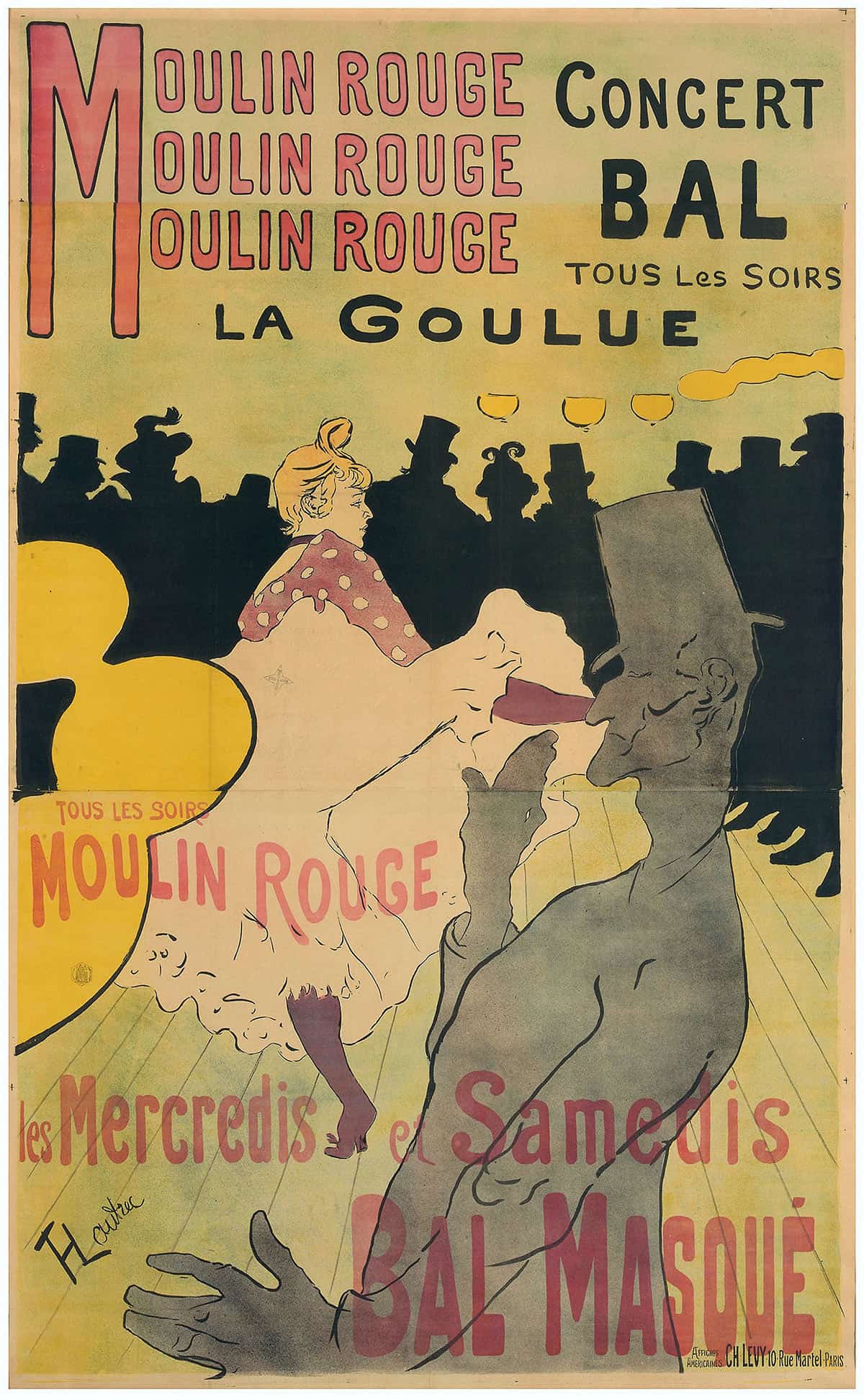 Moulin Rouge La Goulue by Henri De Toulouse Lautrec - Image 3