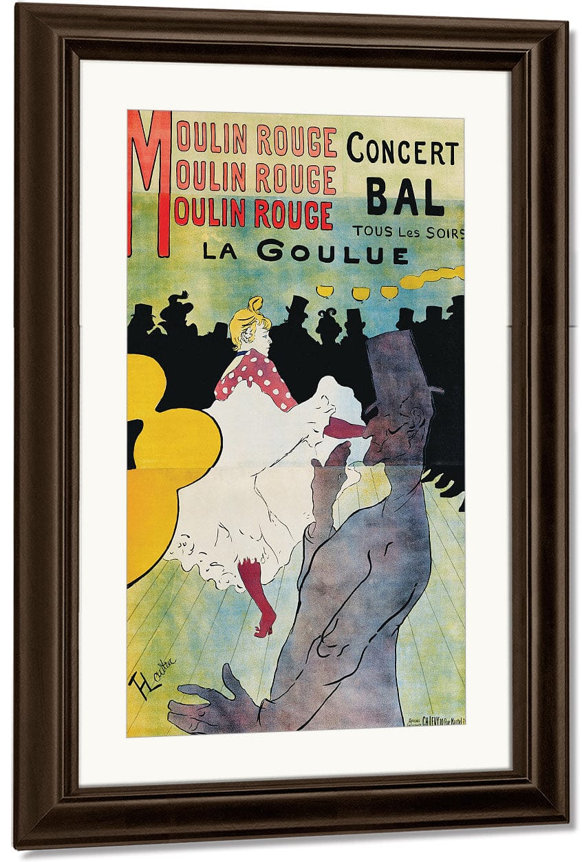 Moulin Rouge, La Goulue (Moulin Rouge La Goulue) By Henri Marie Raymond De Toulouse Lautrec Monfa - Image 3