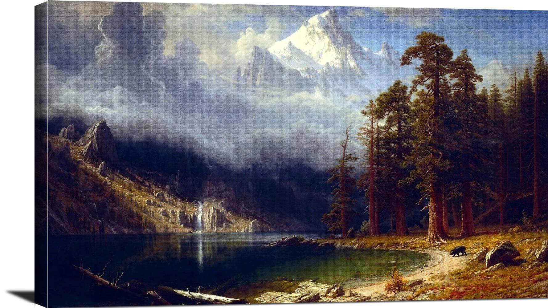 Mount Corcoran Painting Albert Bierstadt Canvas Art - Image 3