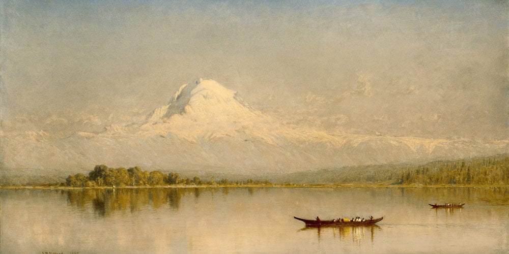 Mount Rainier, Bay Of Tacoma Puget Sound By Sanford Robinson Gifford - Image 2