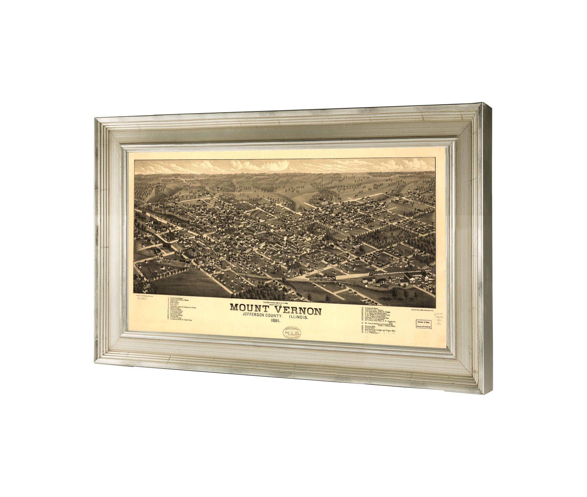 Mount Vernon Jefferson County Illinois 1881  State Of Illinois - Image 3