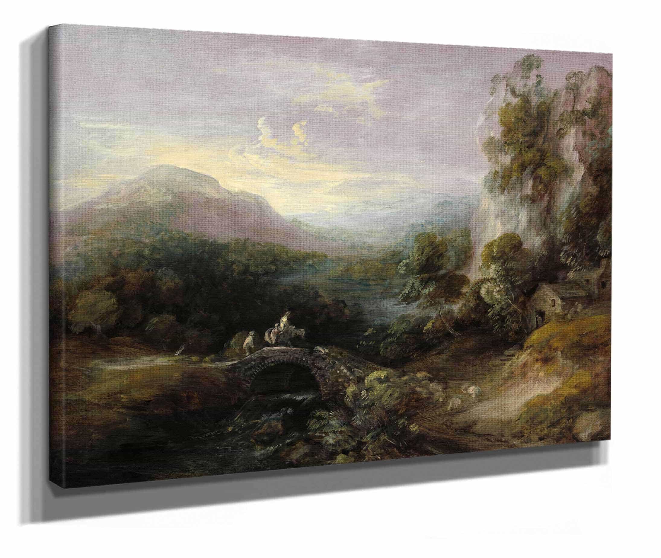 Mountain Landscape With Bridge by Thomas Gainsborough - Image 2