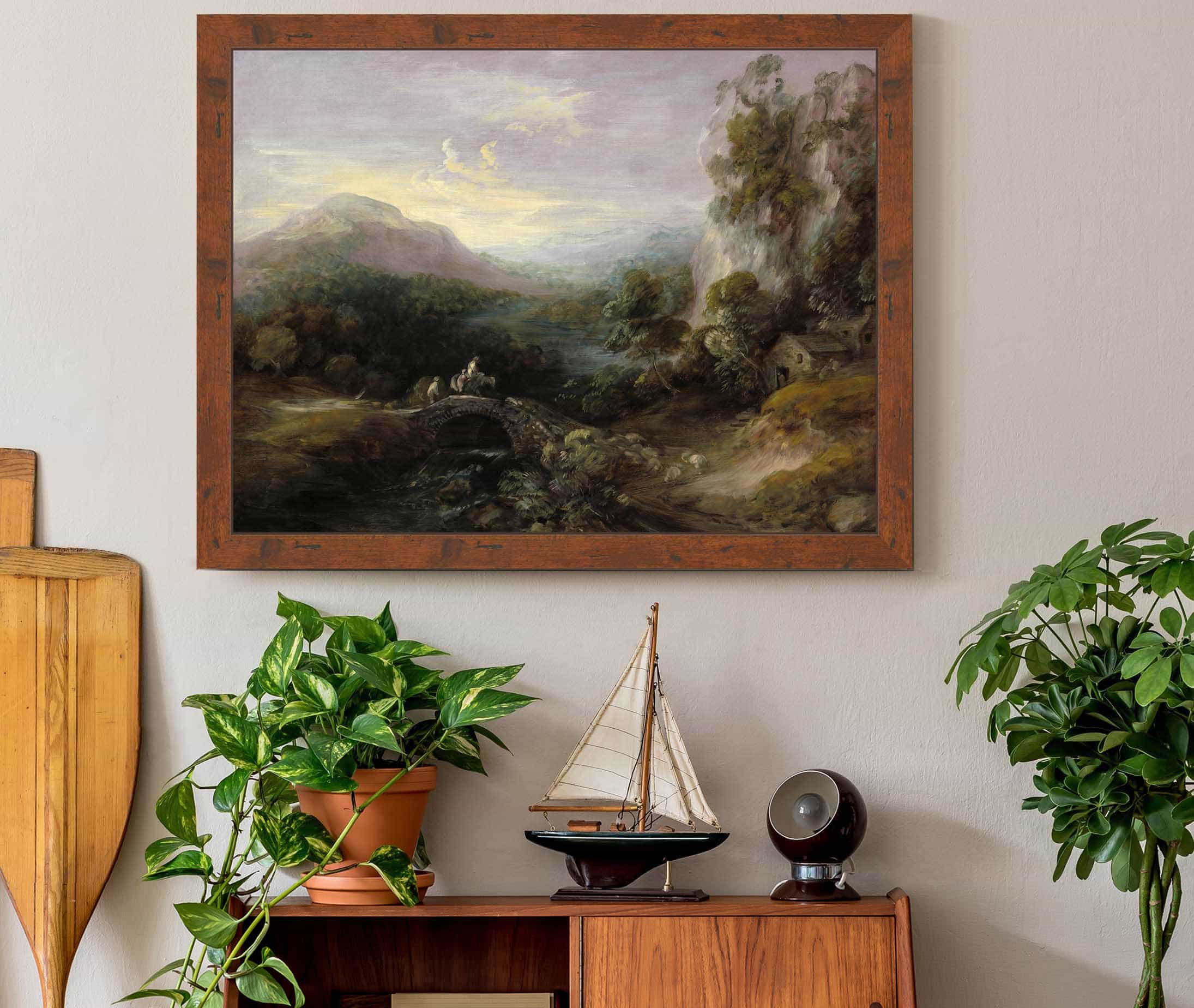 Mountain Landscape With Bridge by Thomas Gainsborough - Image 3