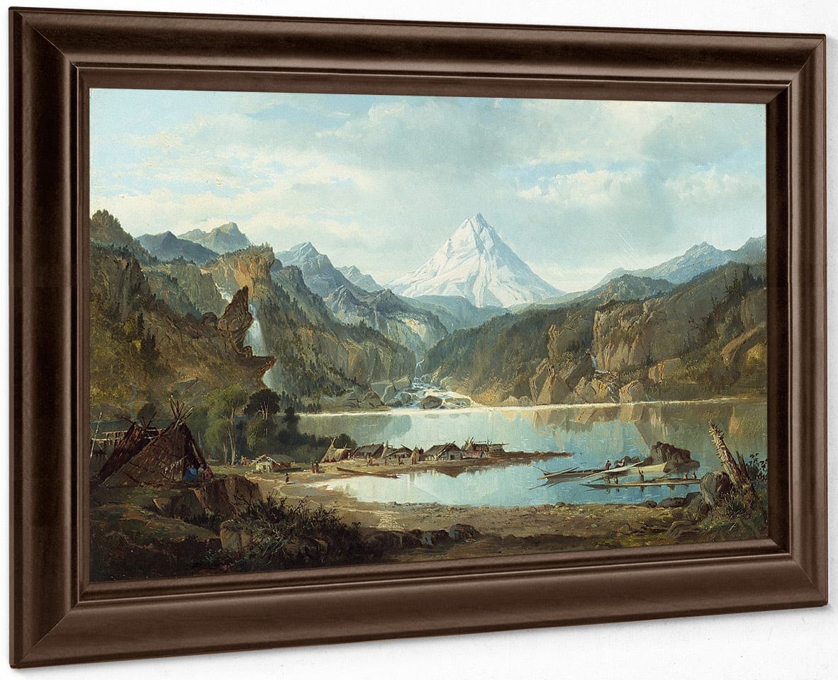Mountain Landscape With Indians By John Mix Stanley - Image 6