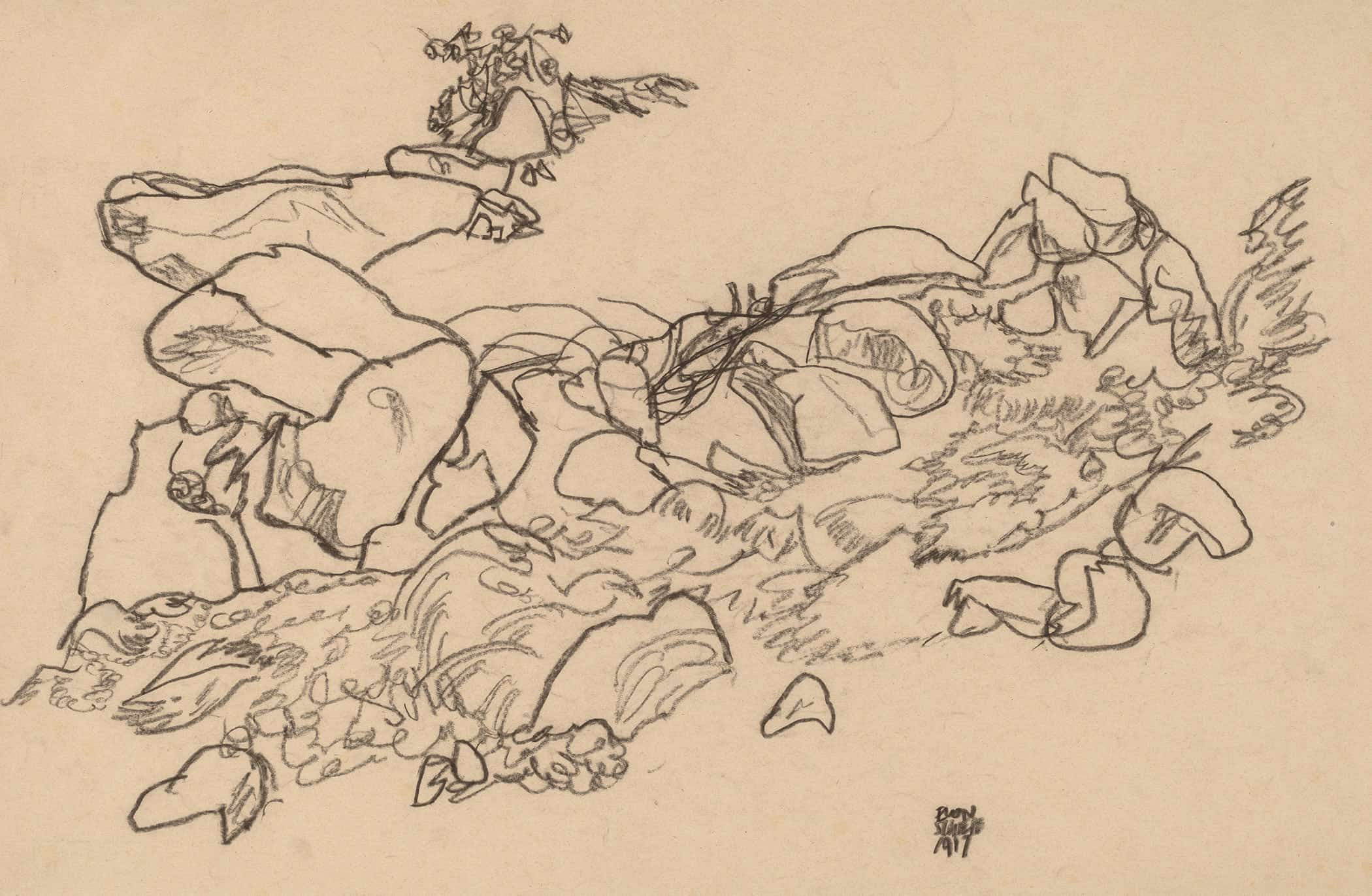 Mountain Stream by Egon Schiele - Image 2