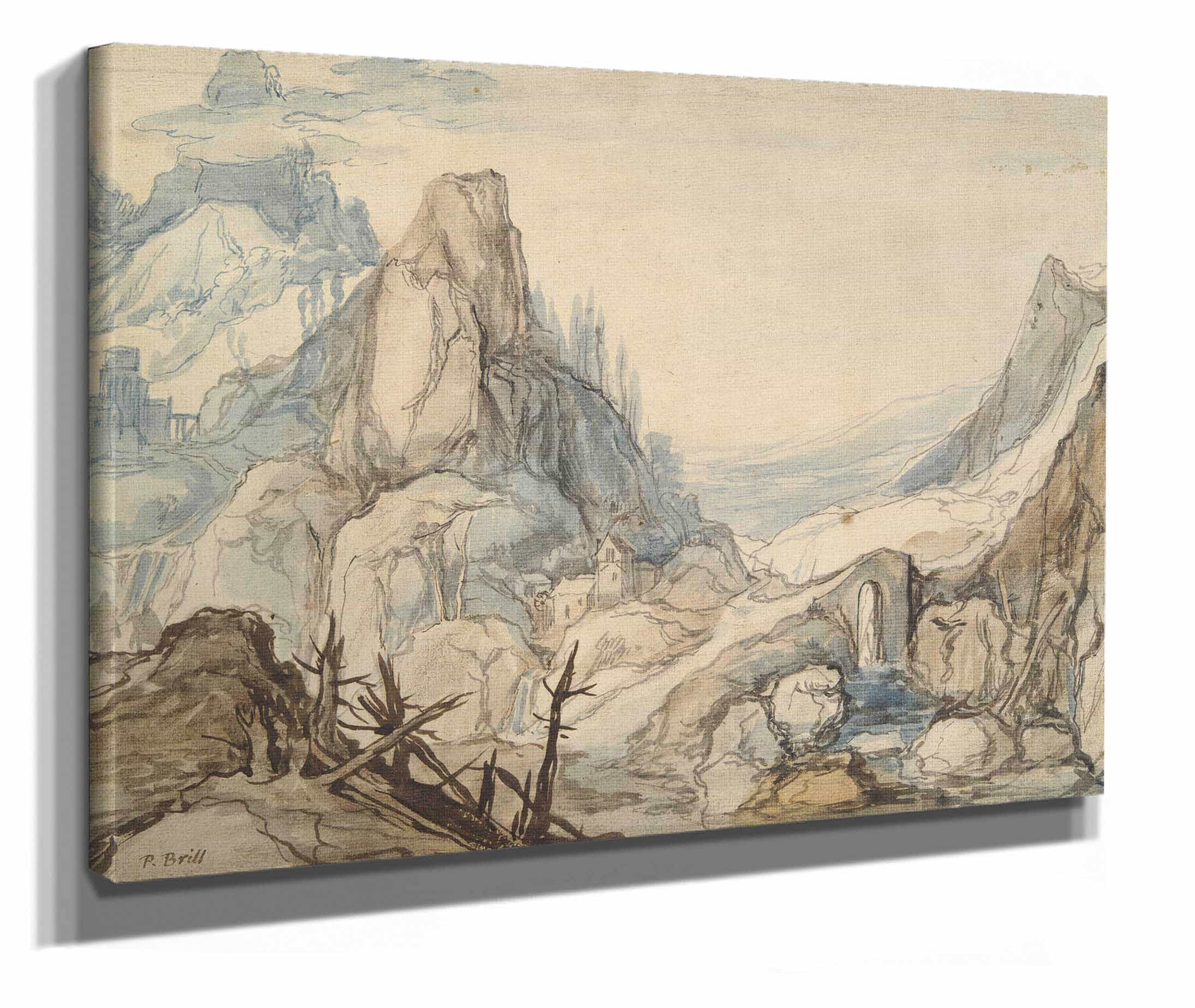 Mountainous Landscape Th Century by Jan Brueghel The Elder - Image 2