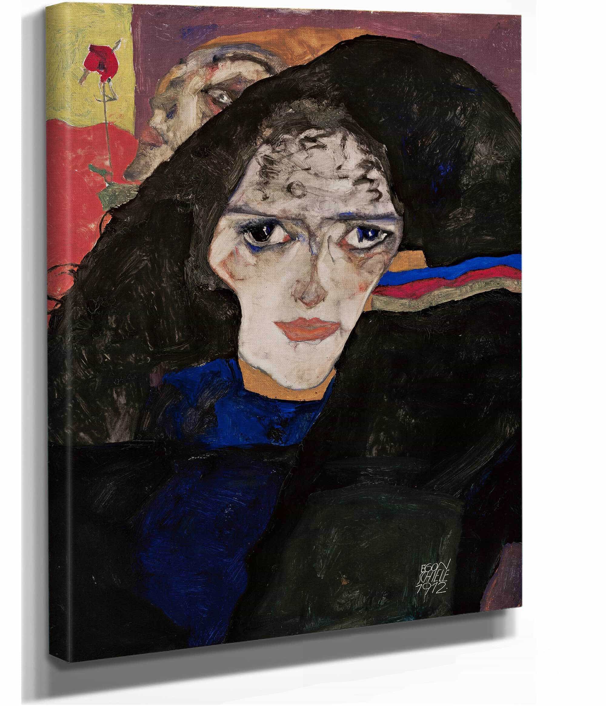 Mourning Woman by Egon Schiele - Image 2