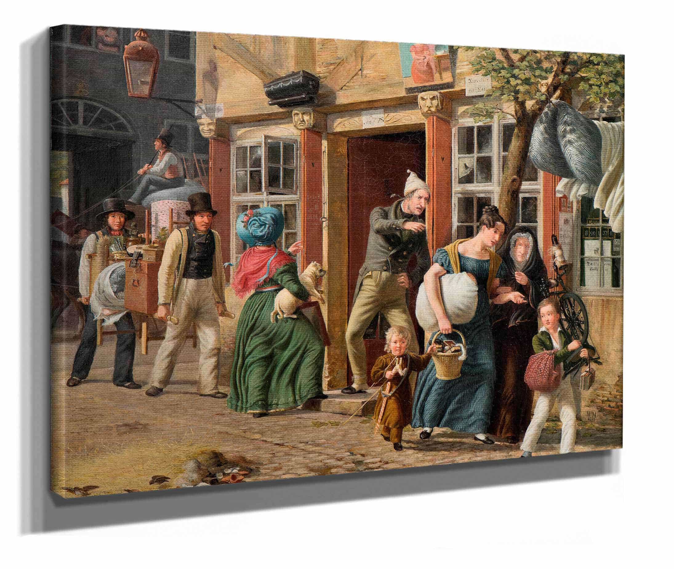 Moving Day Scene by Wilhelm Marstrand - Image 2