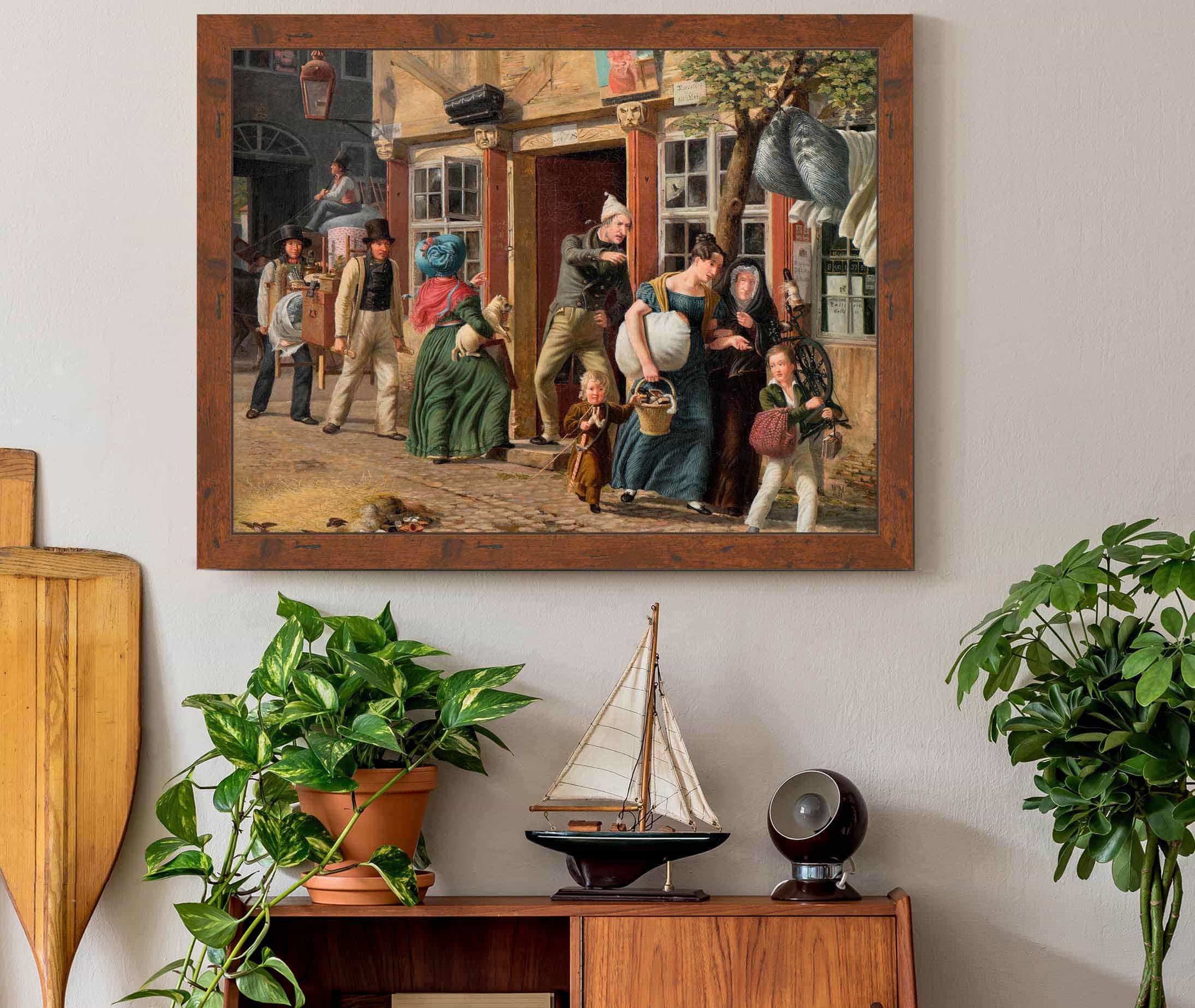 Moving Day Scene by Wilhelm Marstrand - Image 3