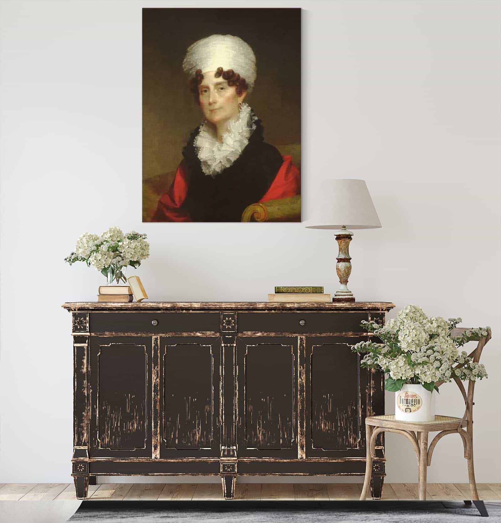 Mrs Andrew Sigourney by Gilbert Stuart - Image 4