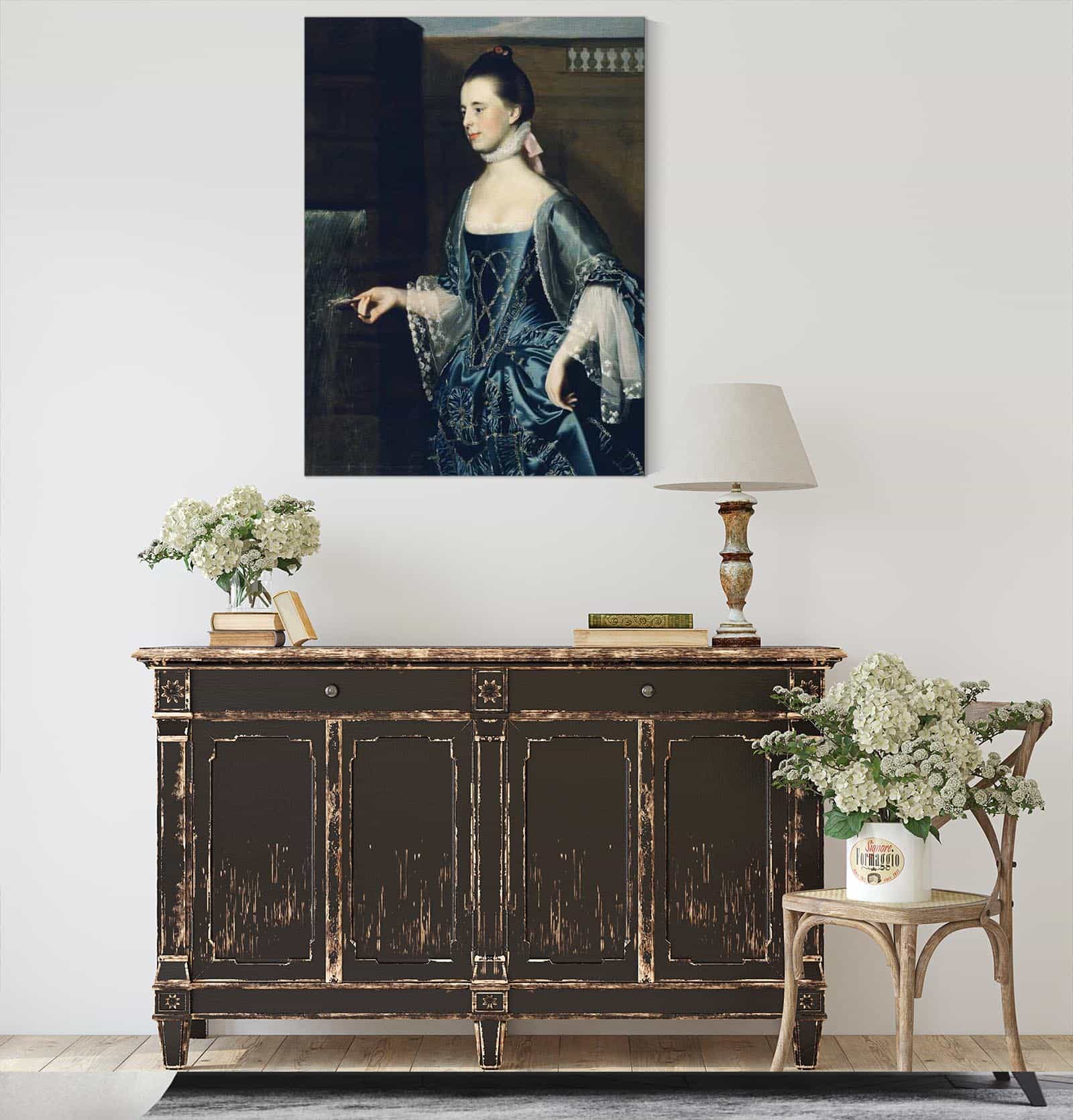 Mrs Daniel Sargent Mary Turner by John Singleton Copley - Image 4