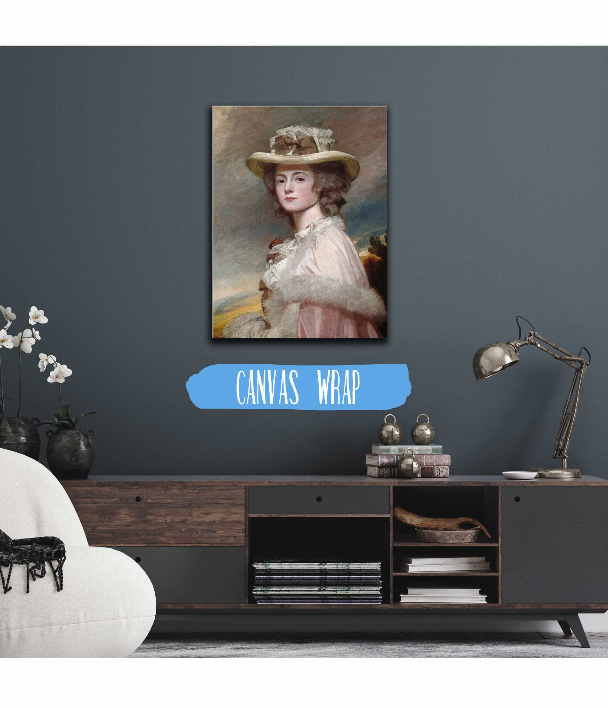Mrs Davies Davenport by George Romney - Image 3