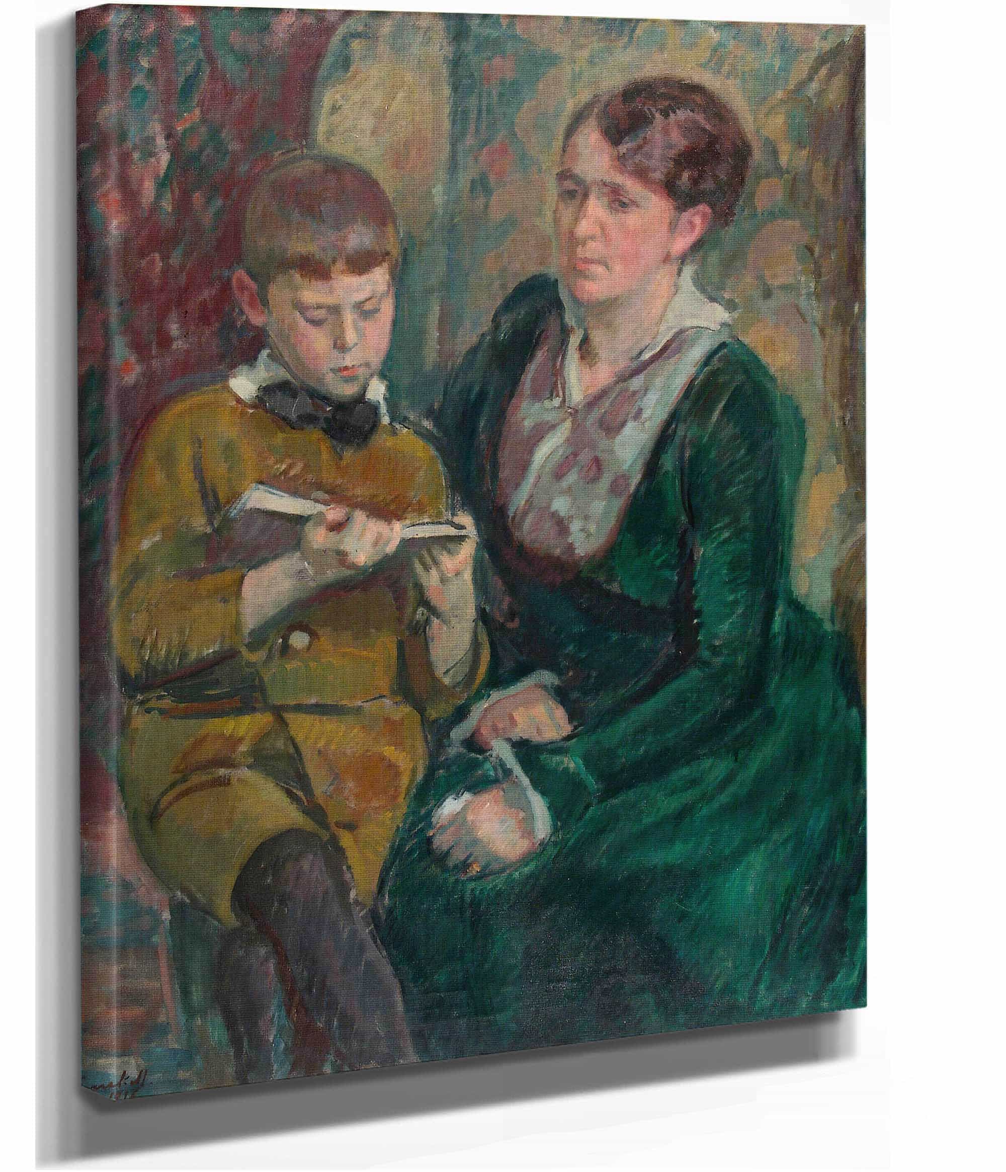 Mrs Esther Cederhvarf With Her Son by Magnus Enckell - Image 2