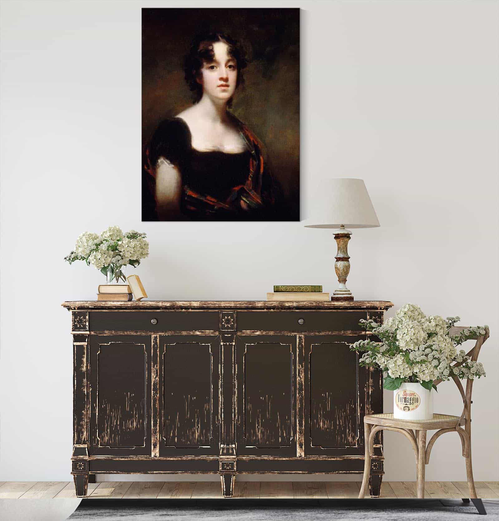 Mrs Farquarson Of Finzean by Sir Henry Raeburn - Image 4