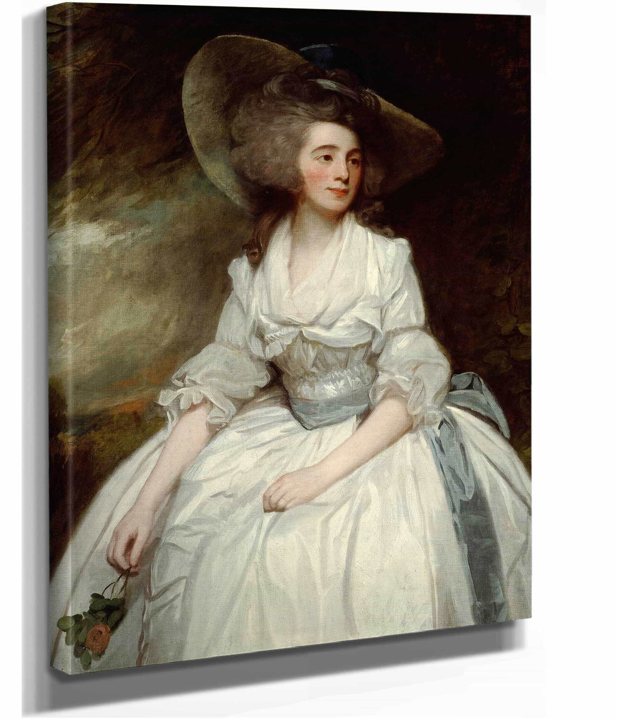 Mrs Francis Russell by George Romney - Image 2
