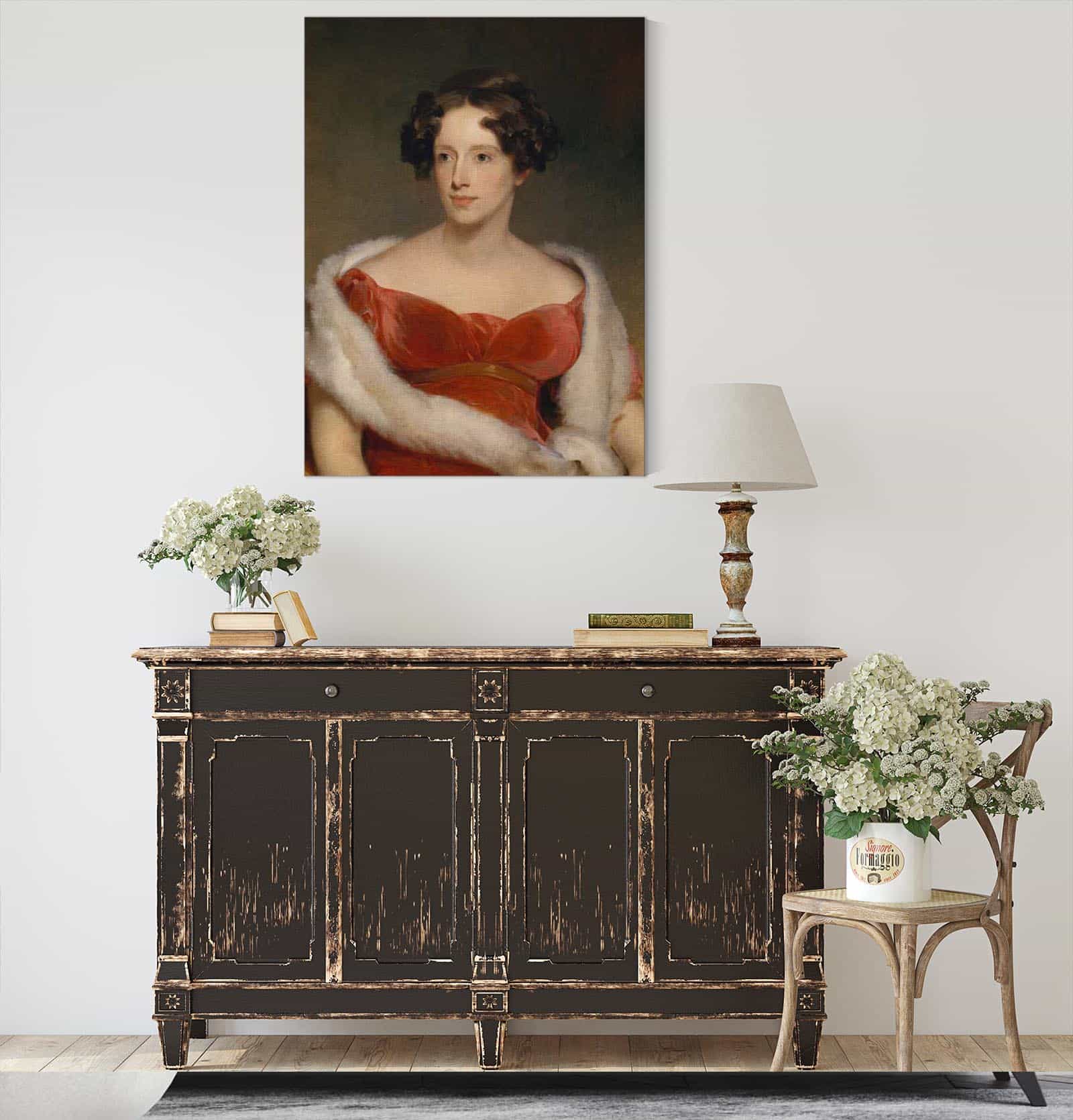 Mrs John Biddle Eliza Falconer Bradish by Thomas Sully - Image 4