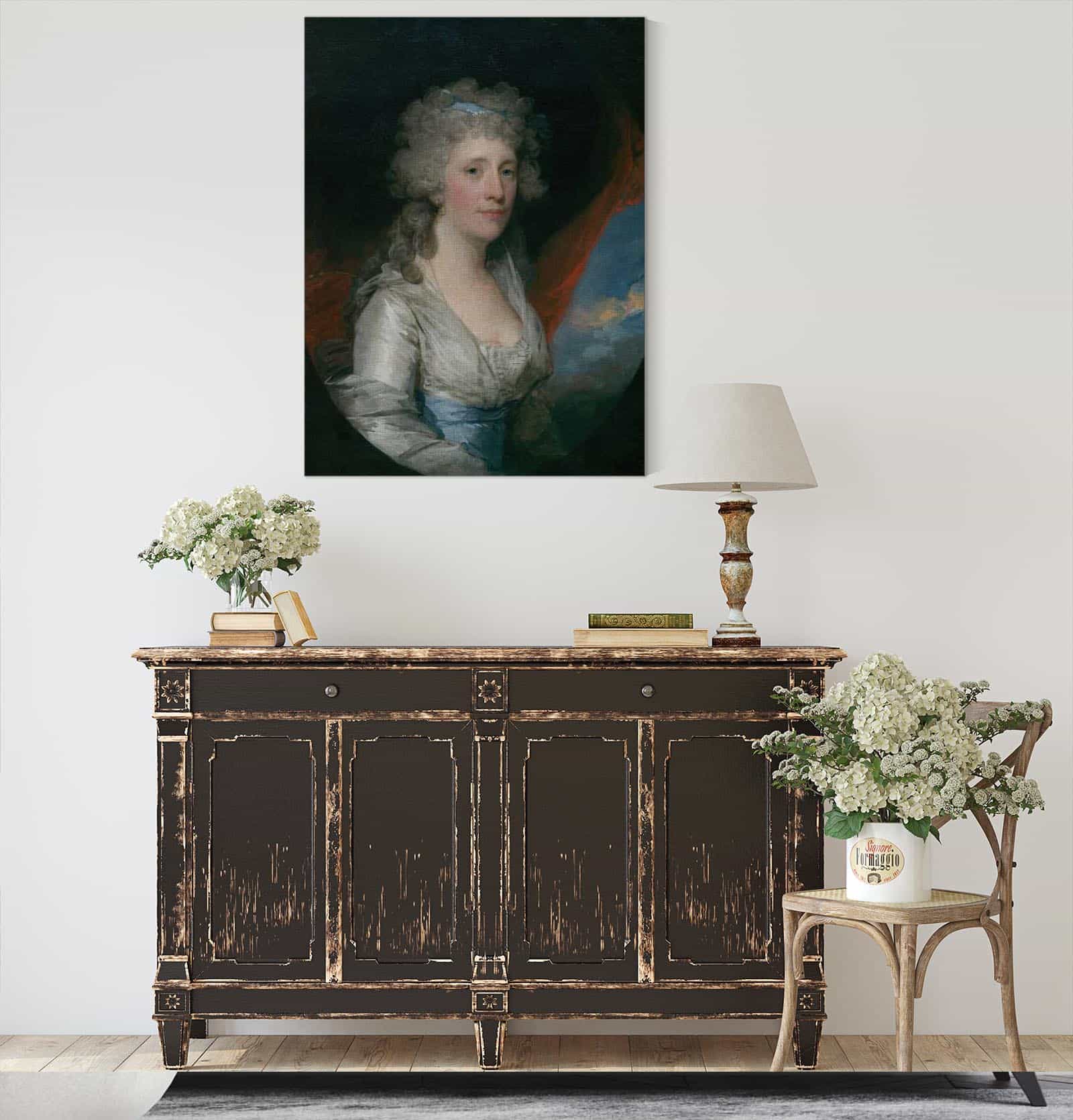 Mrs Joseph Anthony Jr Henrietta Hillegas by Gilbert Stuart - Image 4
