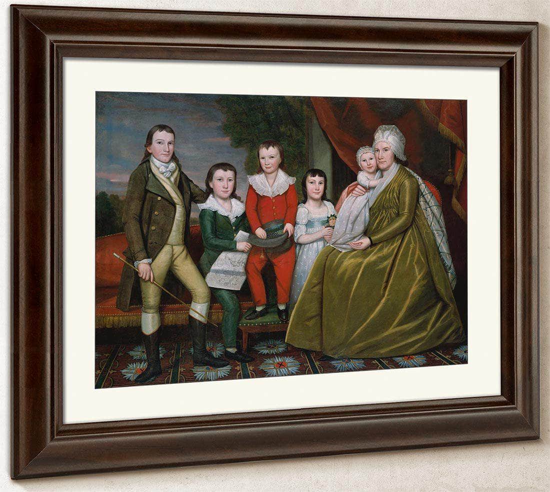 Mrs. Noah Smith And Her Children By Ralph Earl - Image 5