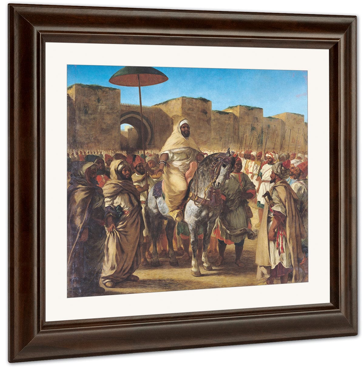 Muley Abd Ar Rhaman (1789 1859), The Sultan Of Morocco, Leaving His Palace Of Meknes With His Entourage, March 1832 By Ferdinand Victor Eugene Delacroix - Image 3