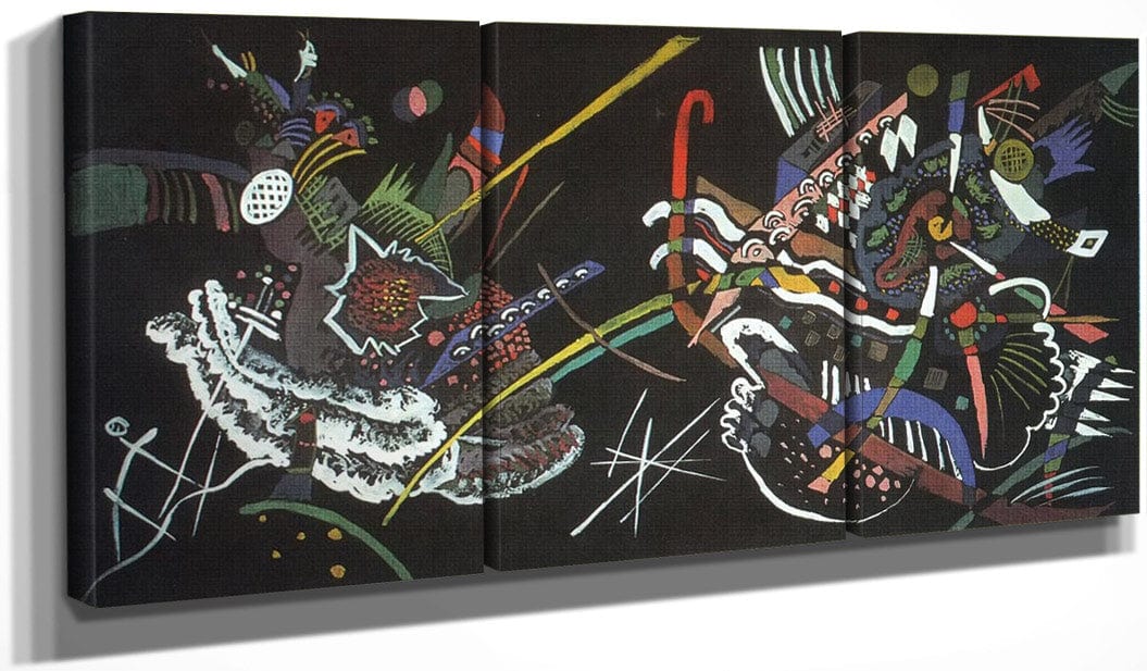 Mural In The Unjuried Art Show Wall B 1922 By Wassily Kandinsky