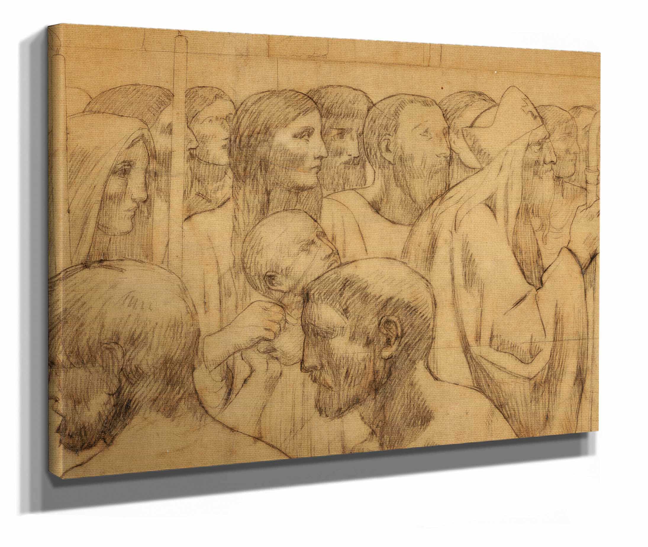Mural Study For Fresco Of St Genevieve by Pierre Puvis De Chavannes - Image 2